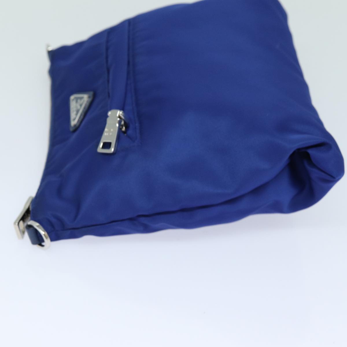 PRADA Shoulder Bag Nylon Blue Auth