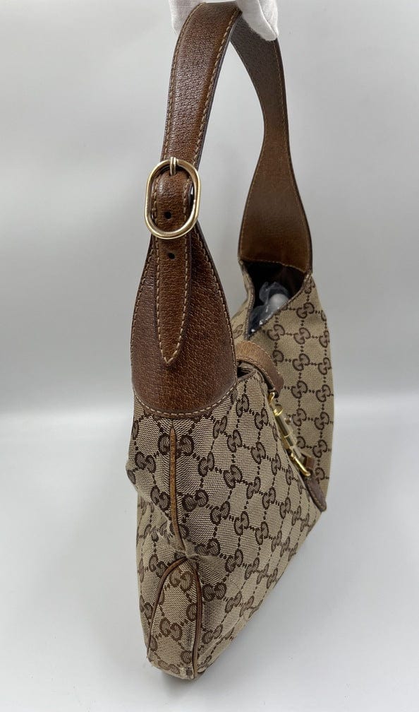 Gucci Jackie Leather Canvas Shoulder Bag Style 20