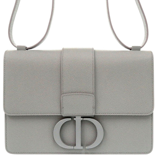 Christian Dior Shoulder Bag M9203UMOS leather gray 30 Montaigne Women