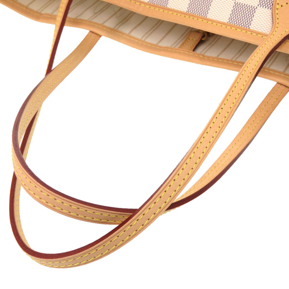 Luxury Women's Tote Bag | LOUIS VUITTON Tote Bag Damier Azur Canvas white Damier Azur New Neverfull MM