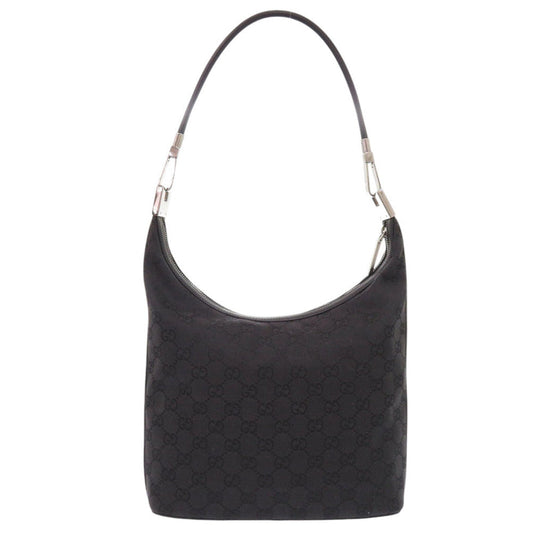 GUCCI Shoulder Bag 01234 203419 GG canvas black one belt Women