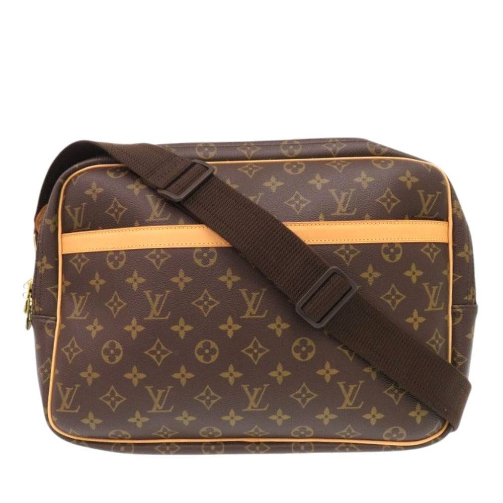 LOUIS VUITTON Shoulder Bag Monogram canvas Brown Monogram Reporter GM