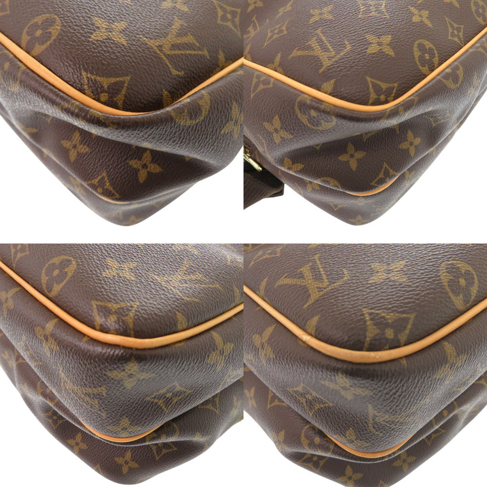 LOUIS VUITTON Shoulder Bag Monogram canvas Brown Monogram Reporter GM