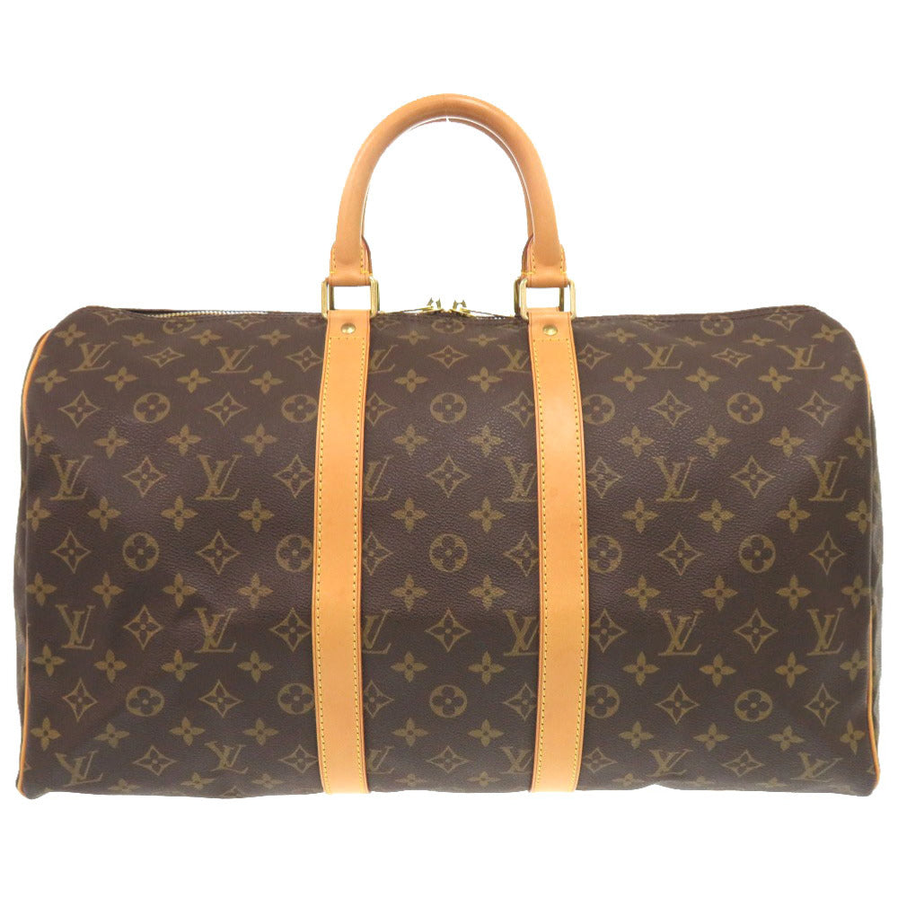 LOUIS VUITTON Boston Duffel bag Monogram canvas Brown Monogram Keepall 45 mens