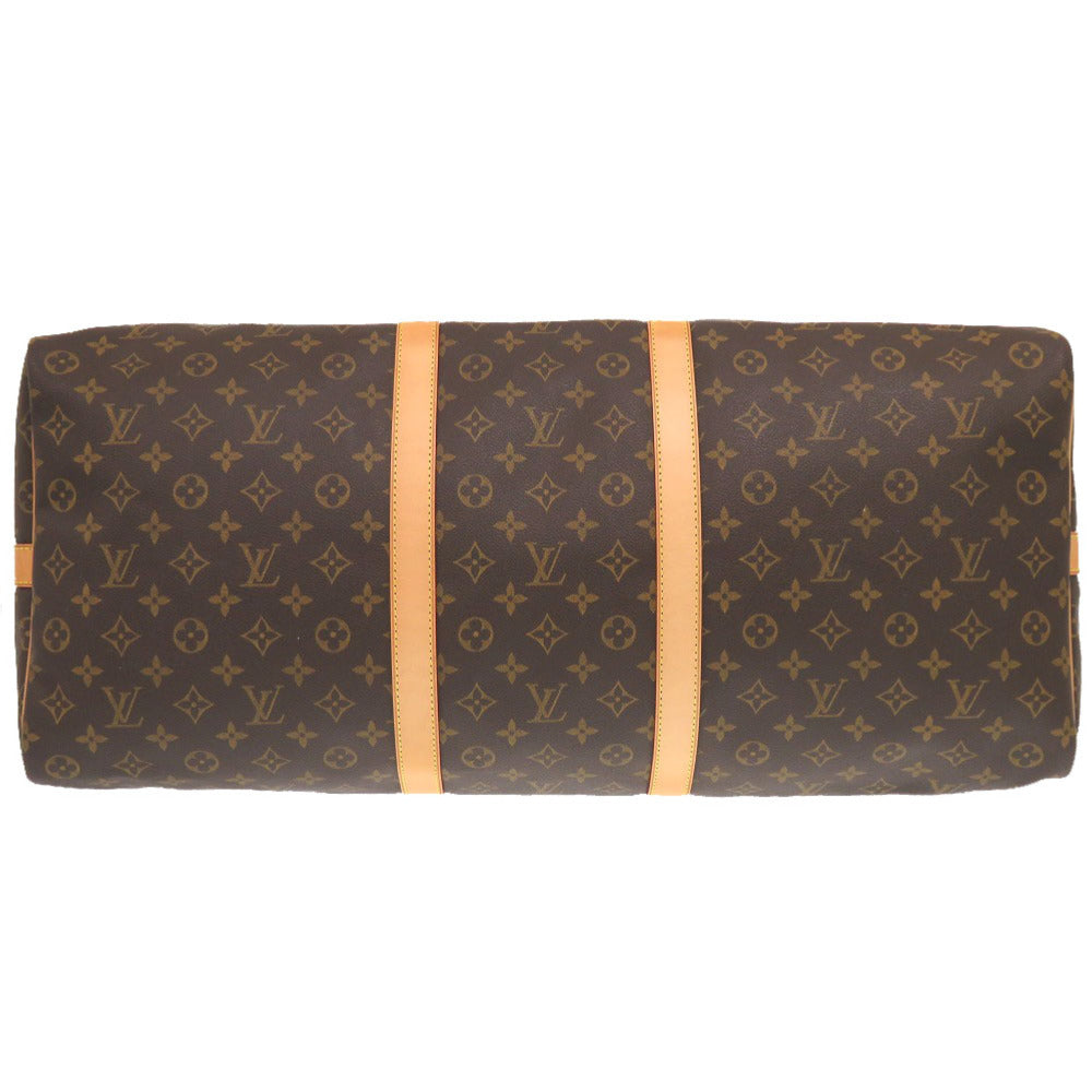 LOUIS VUITTON Boston Duffel bag Monogram canvas Brown Monogram Keepall bandouliere60