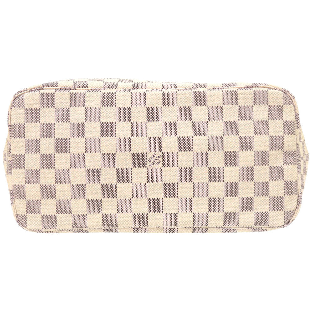 Luxury Women's Tote Bag | LOUIS VUITTON Tote Bag Damier Azur Canvas white Damier Azur Neverfull MM