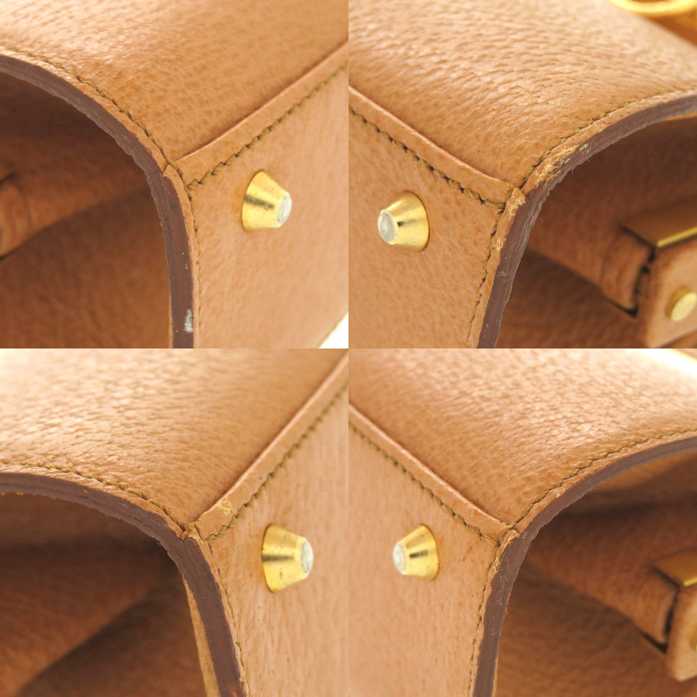 Christian Dior Handbag leather Brown With logo Women