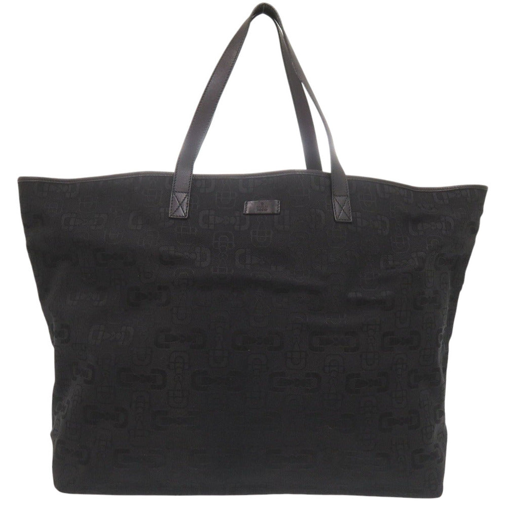 GUCCI Tote Bag 238695 Canvas, Leather black