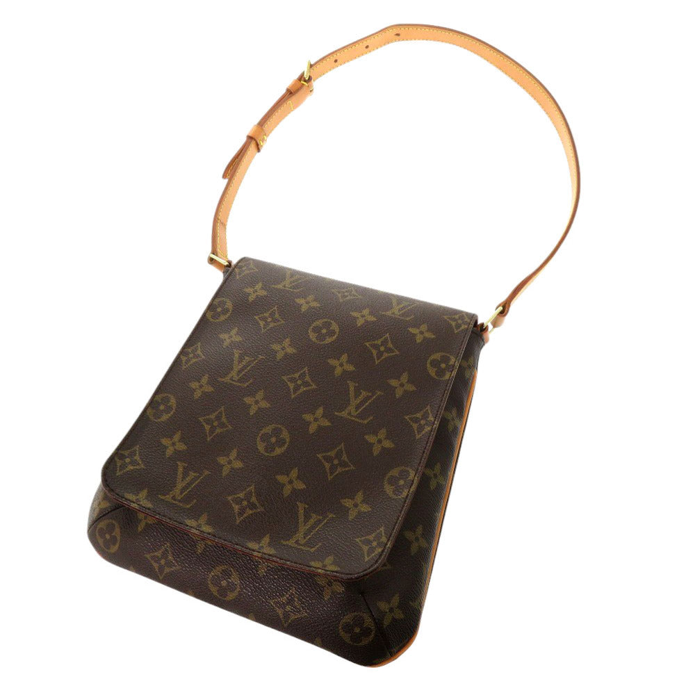 LOUIS VUITTON Shoulder Bag Monogram PVC coated canvas, leather Brown strap Monogram Mtte Salsa Short Women
