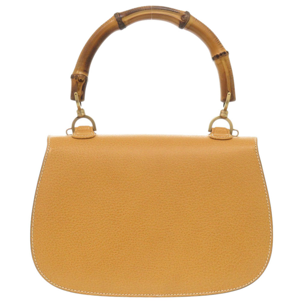 GUCCI Handbag 000 1364 0633 leather yellow Bamboo Women