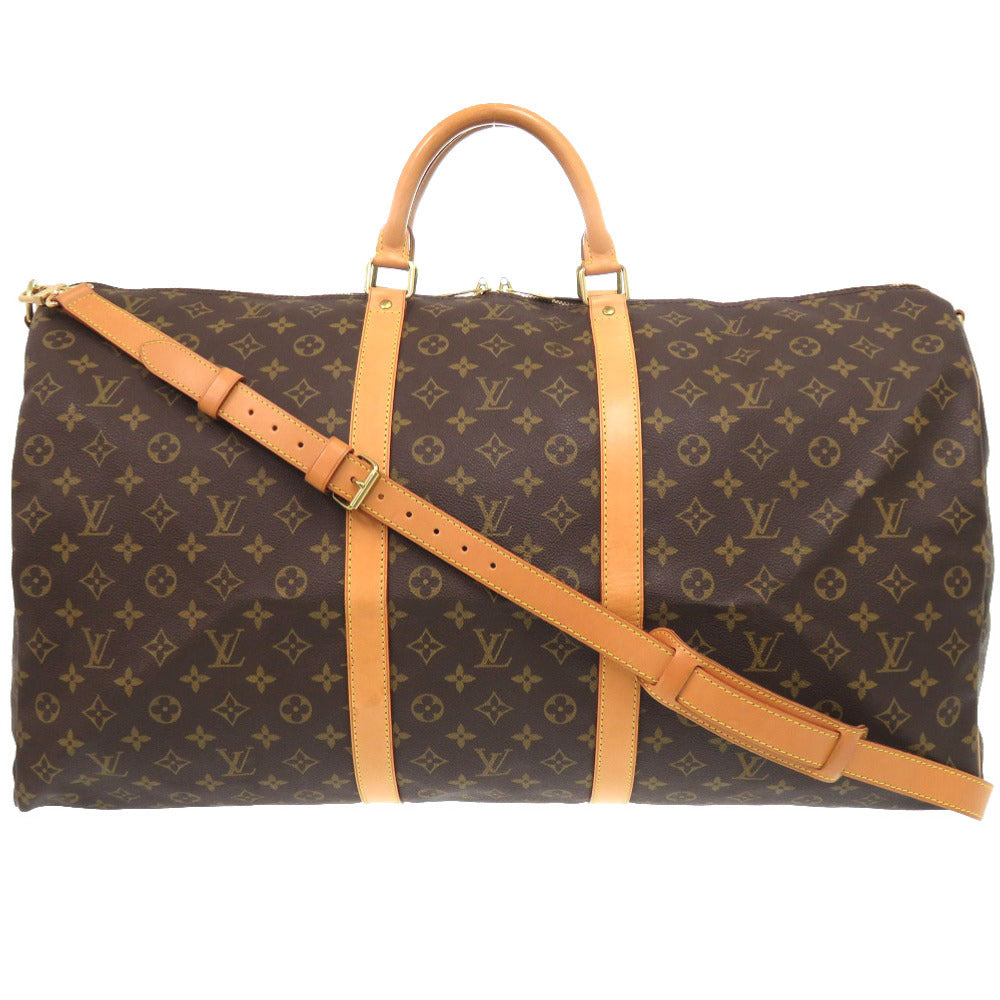 LOUIS VUITTON Boston Duffel bag Monogram canvas Brown Monogram Keepall bandouliere60 mens