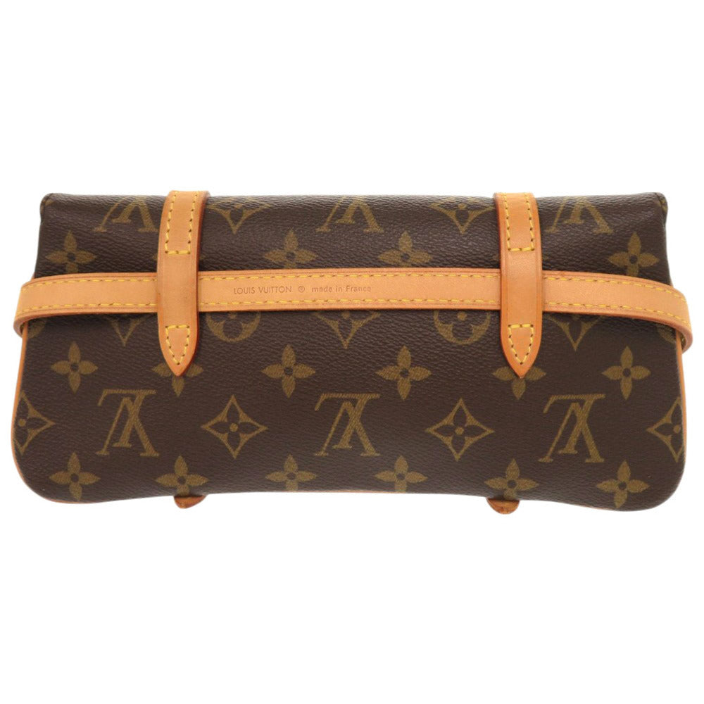 LOUIS VUITTON Waist bag Monogram canvas Brown Monogram Pochette Marrell
