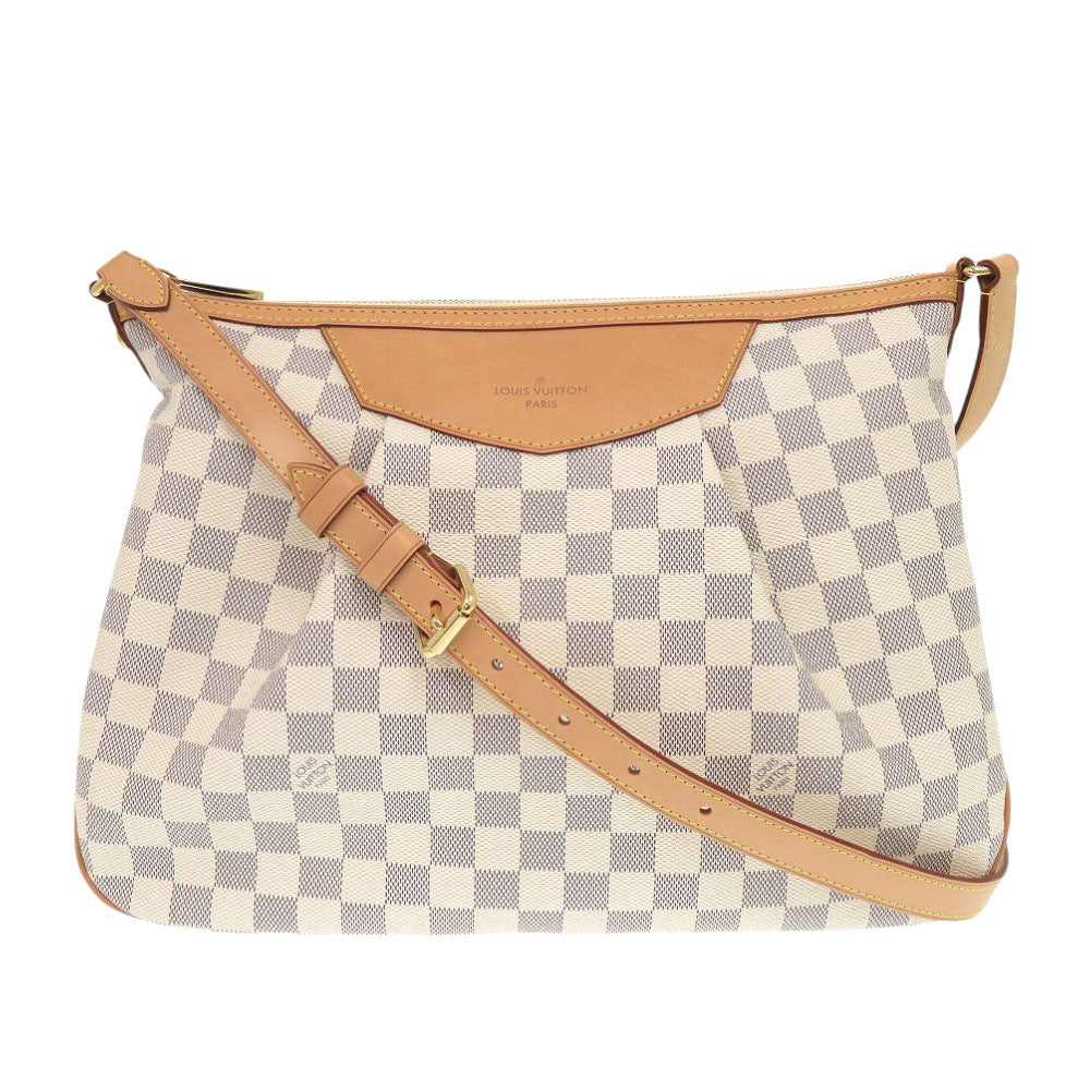 LOUIS VUITTON Shoulder Bag Damier Azur Canvas white Damier Azur Syrac MM Women