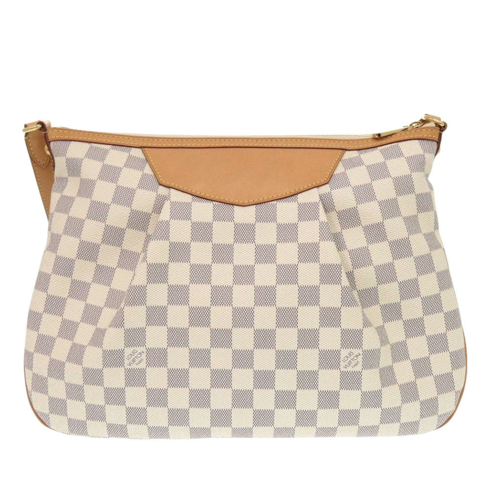 LOUIS VUITTON Shoulder Bag Damier Azur Canvas white Damier Azur Syrac MM Women