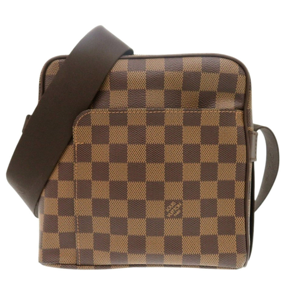 LOUIS VUITTON Shoulder Bag Damier canvas Ebene Damier Olaf PM Women