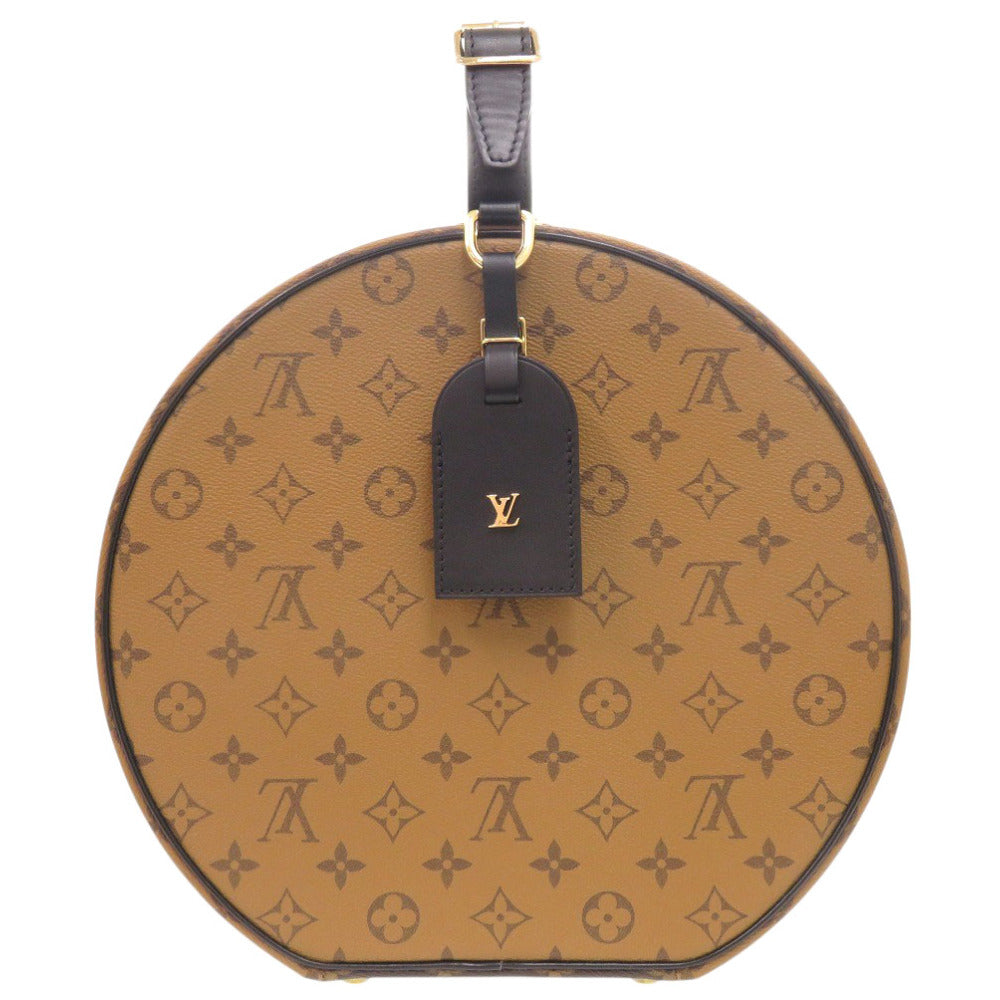 LOUIS VUITTON Handbag Monogram canvas Brown Monogram reverse Boite Chapeau 30