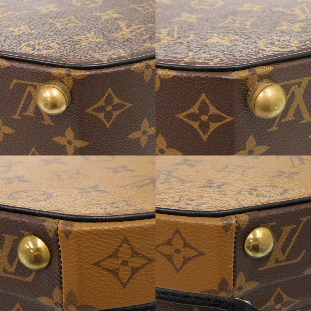 LOUIS VUITTON Handbag Monogram canvas Brown Monogram reverse Boite Chapeau 30