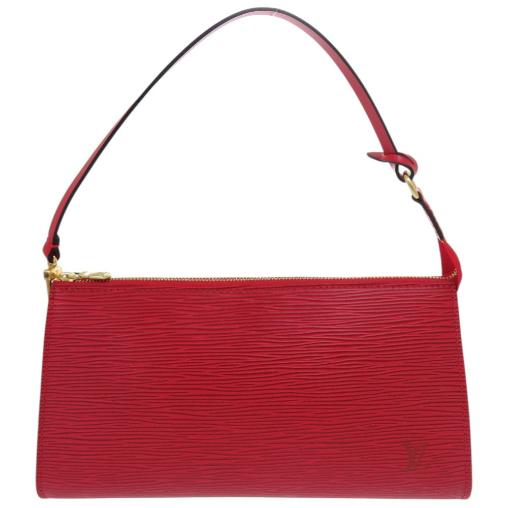 LOUIS VUITTON Pouch Epi Leather Castilian red Epi Pochette Accessory Pouch Women