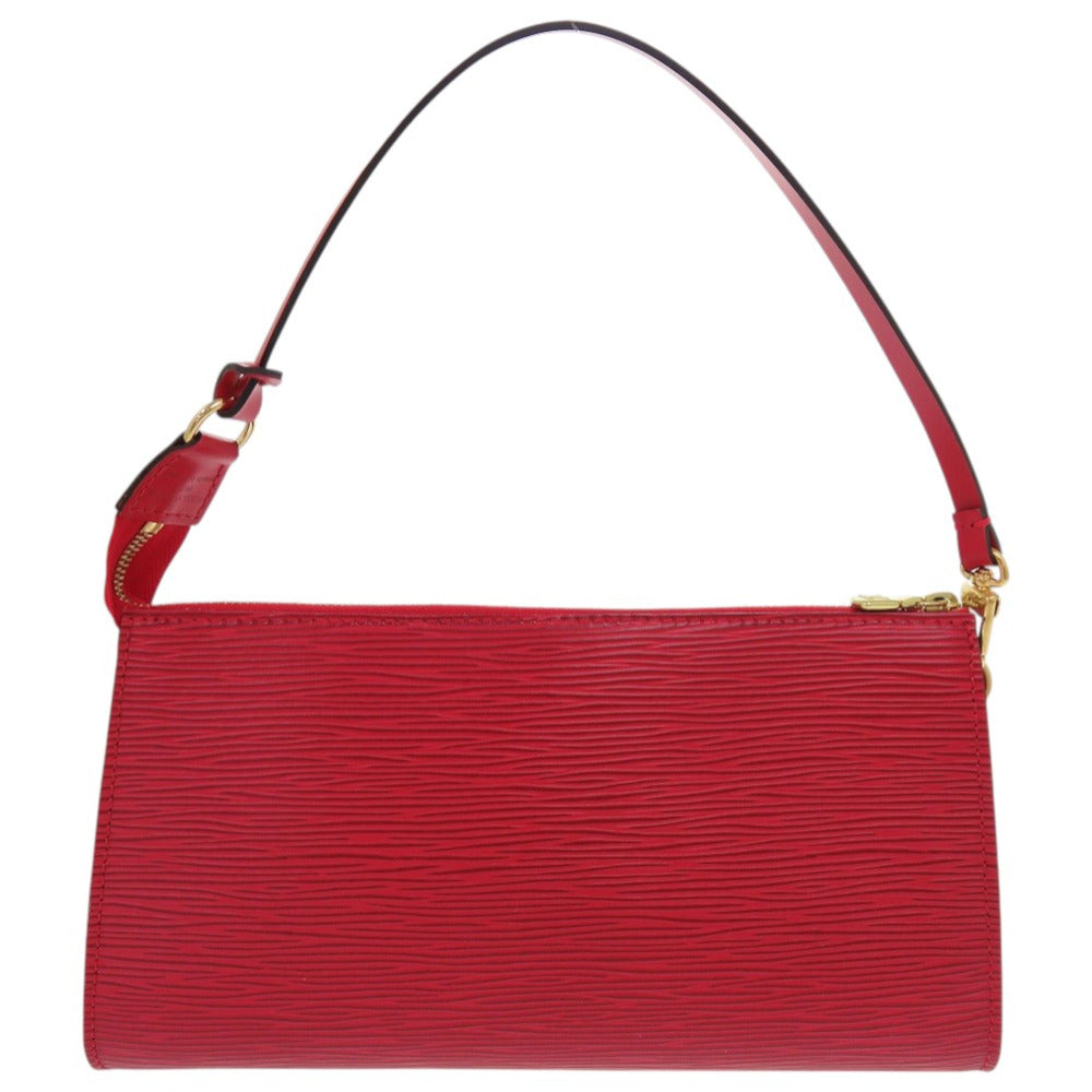 LOUIS VUITTON Pouch Epi Leather Castilian red Epi Pochette Accessory Pouch Women