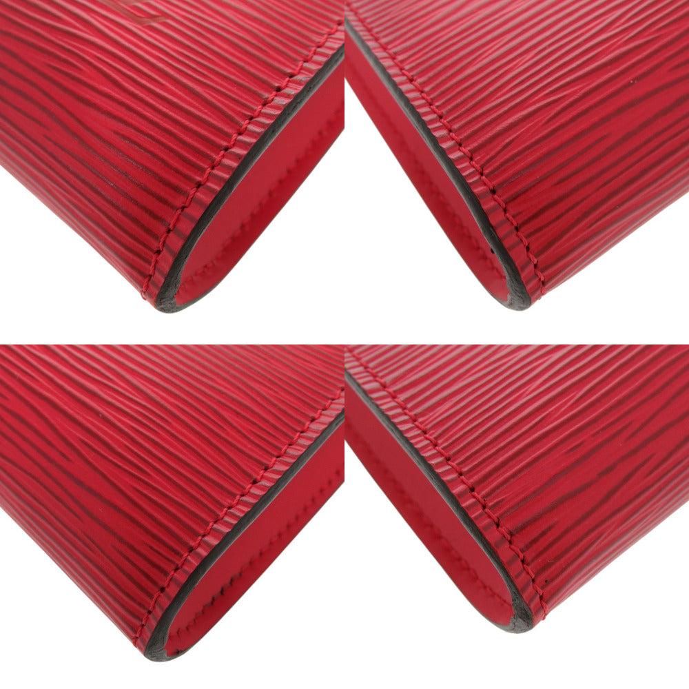 LOUIS VUITTON Pouch Epi Leather Castilian red Epi Pochette Accessory Pouch Women
