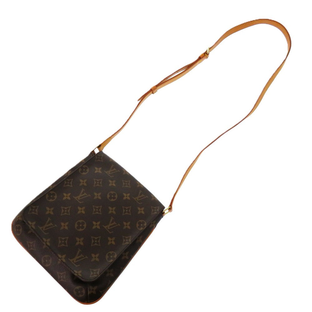 LOUIS VUITTON Shoulder Bag Monogram canvas Brown Long strap Monogram Mtte Salsa Women