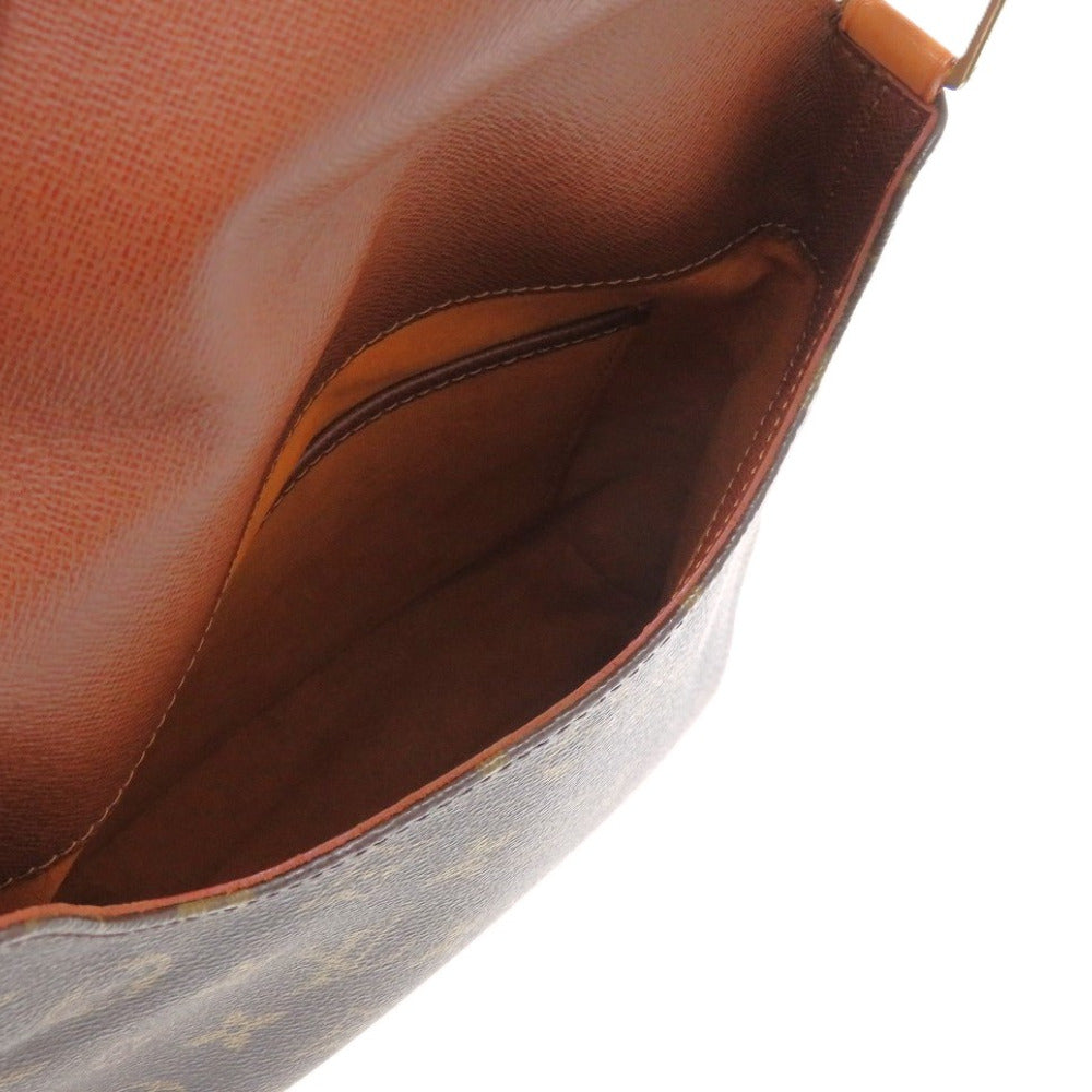 LOUIS VUITTON Shoulder Bag Monogram canvas Brown Long strap Monogram Mtte Salsa Women