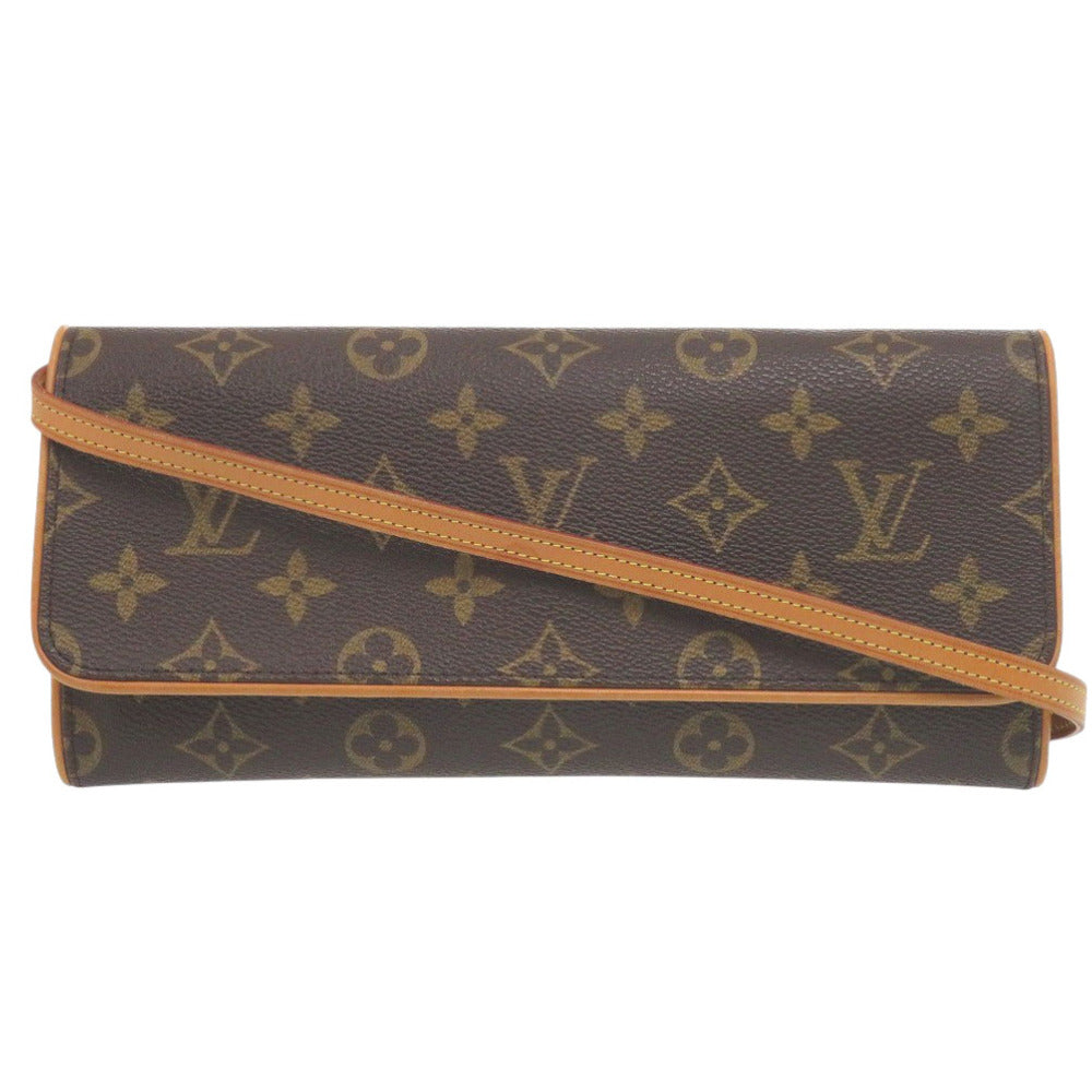LOUIS VUITTON Shoulder Bag Monogram canvas Brown Monogram Pochette Twin GM