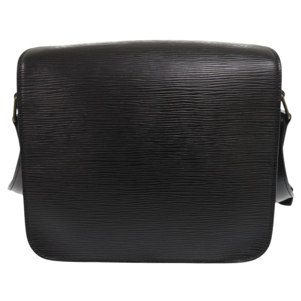 LOUIS VUITTON Shoulder Bag Epi Leather Noir Epi Cartouchiere Women