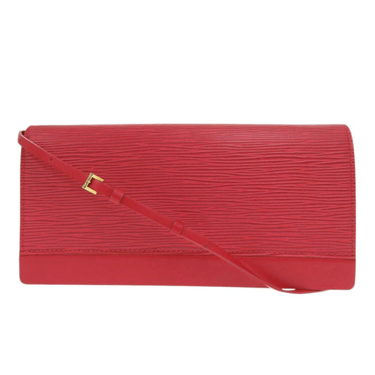 LOUIS VUITTON Shoulder Bag Epi Leather Red Honfleur Women