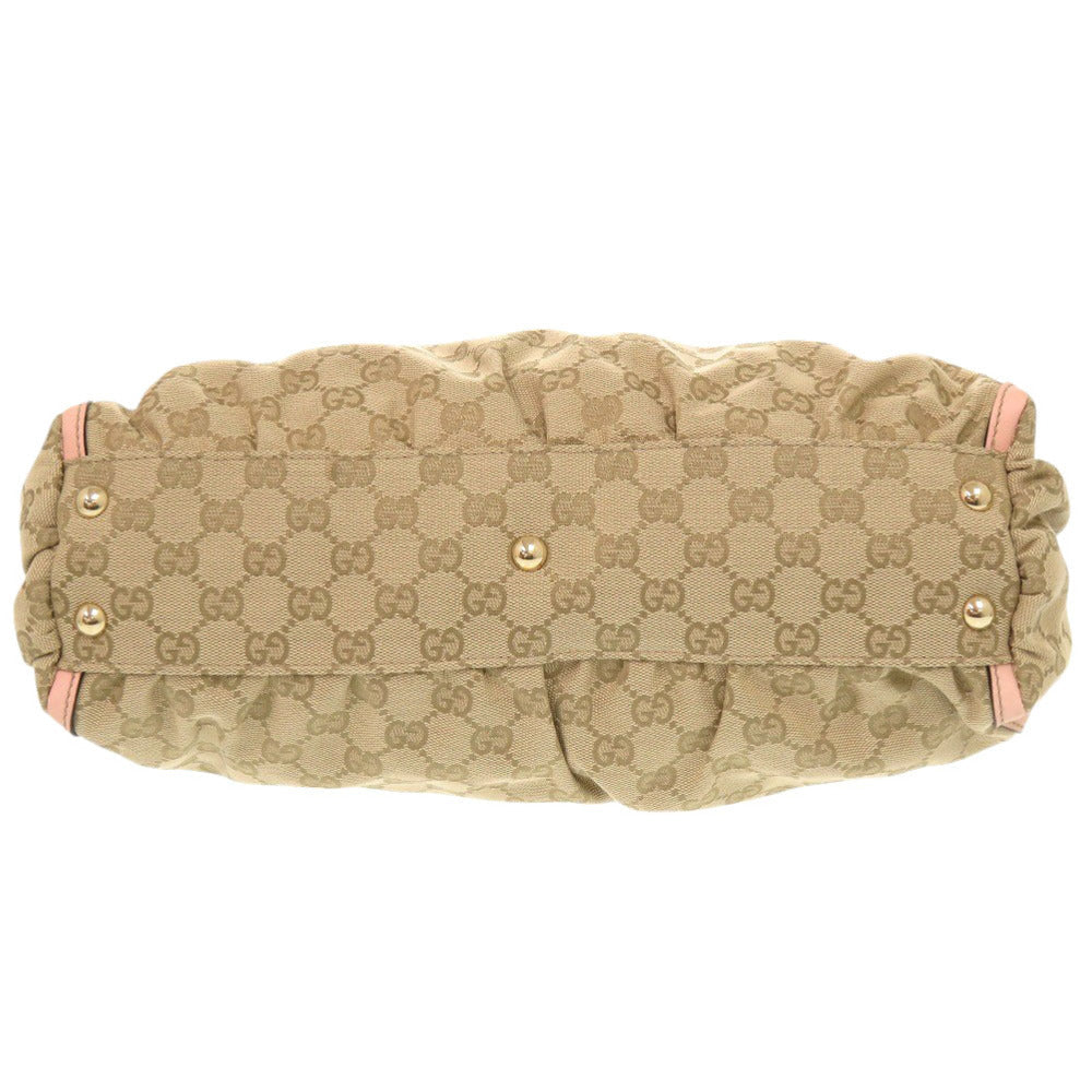 GUCCI Handbag 189831 GG canvas, leather beige Abbey Women