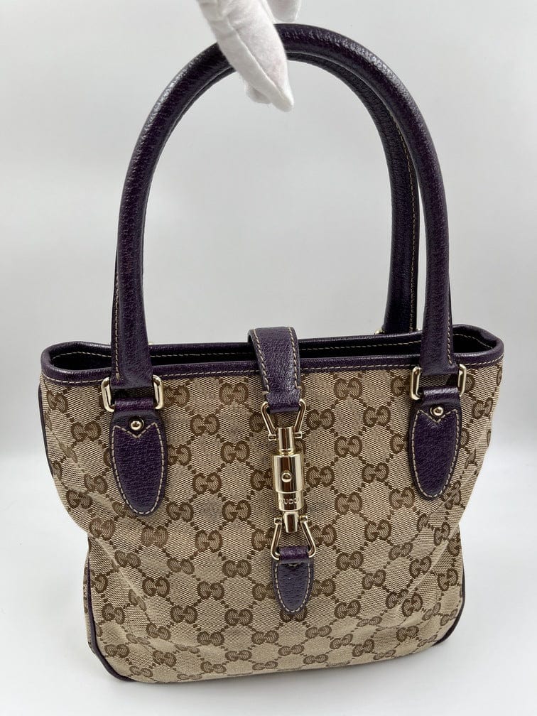 Gucci Leather Canvas Tote Style 27