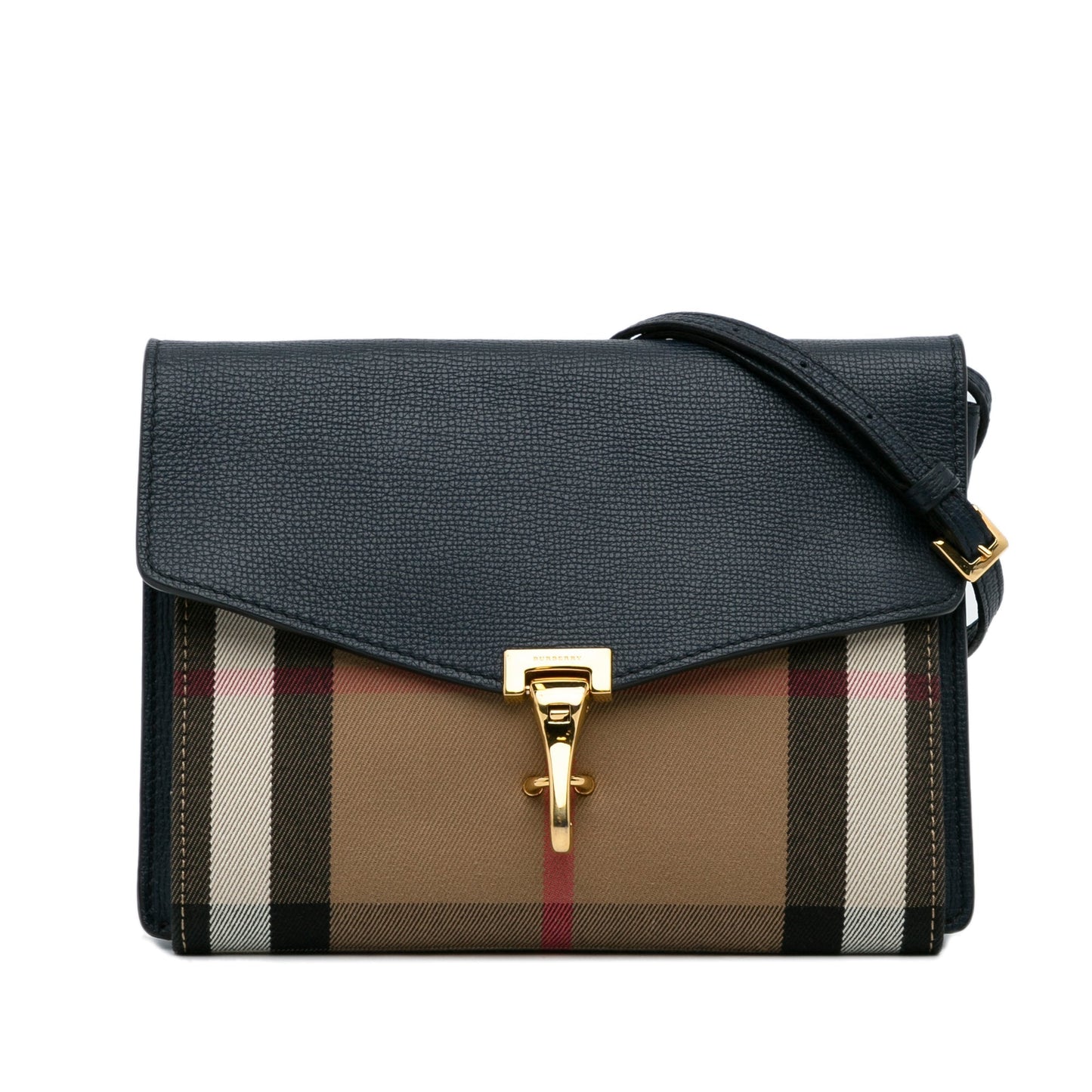 Burberry Derby Macken Crossbody Bag Ho Check Leather
