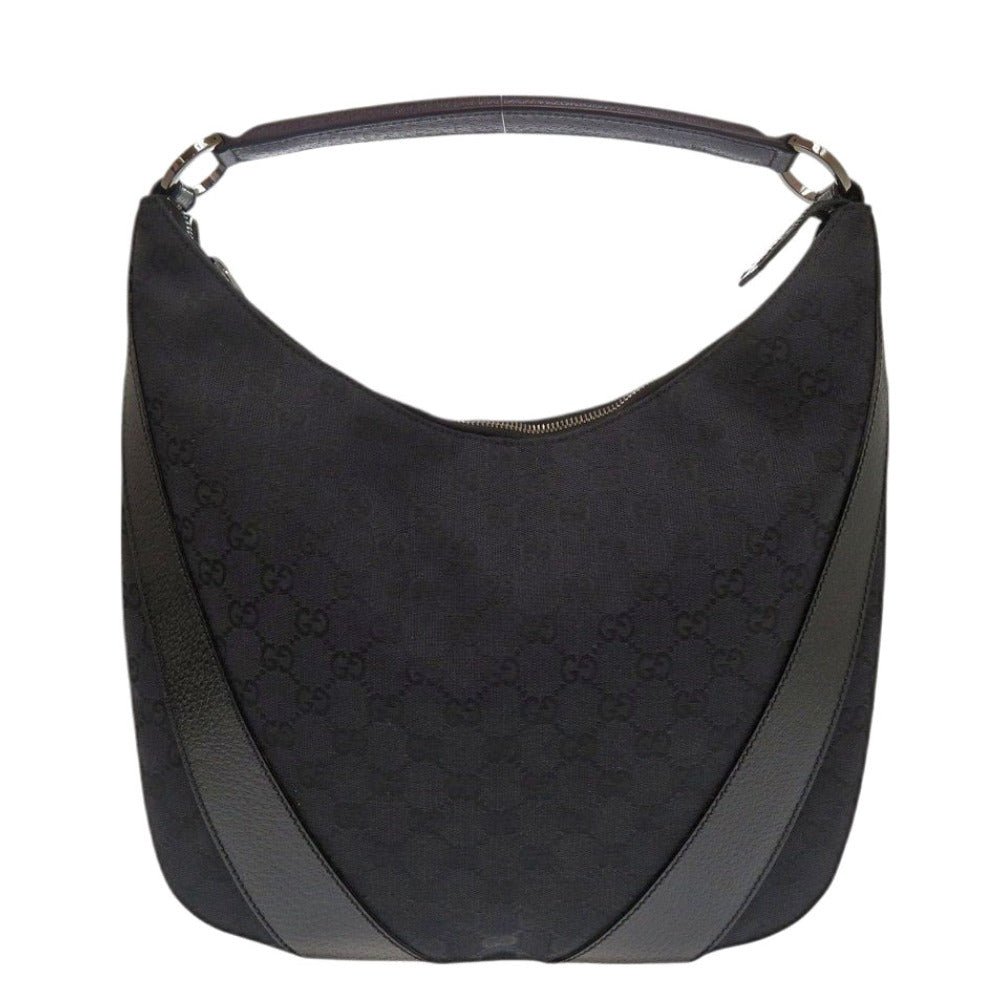 GUCCI Handbag 124357 002214 GG canvas, leather black One Shoulder Bag Women
