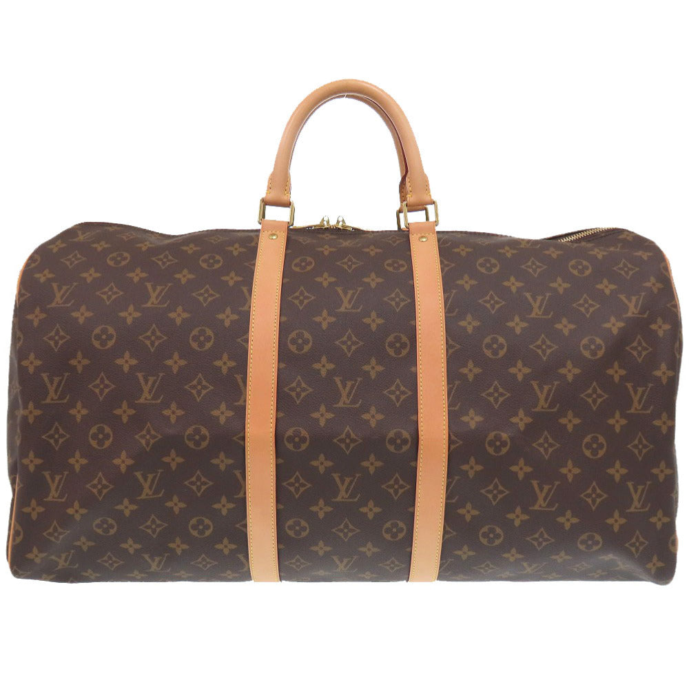 LOUIS VUITTON Boston Duffel bag Monogram canvas Brown Monogram New Keepall 55
