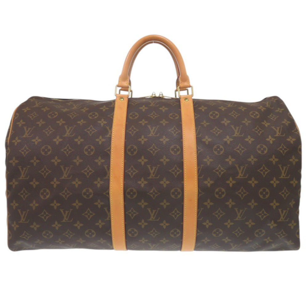 LOUIS VUITTON Boston Duffel bag Monogram canvas Brown Monogram Keepall 55