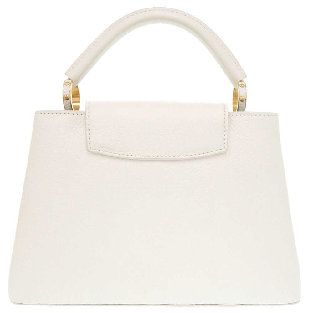 LOUIS VUITTON Handbag leather white Limited to pieces worldwide Capucines BB Urs Fischer