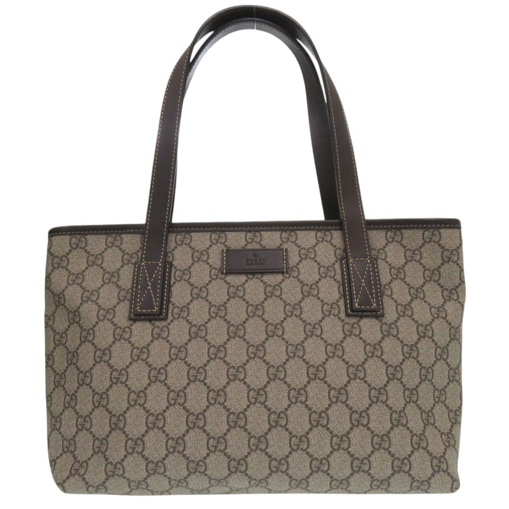 GUCCI Tote Bag 211186 PVC beige GG Supreme