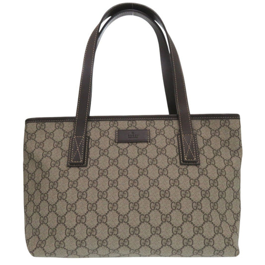 GUCCI Tote Bag 211186 PVC beige GG Supreme