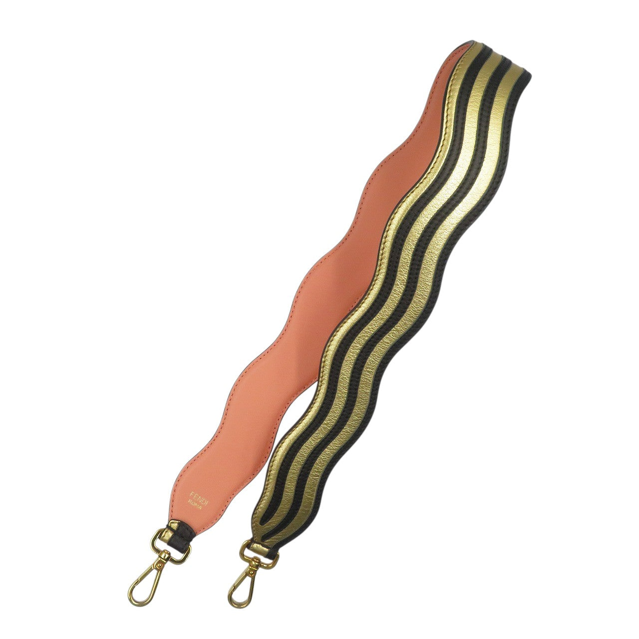 FENDI Shoulder strap leather gold Strap you