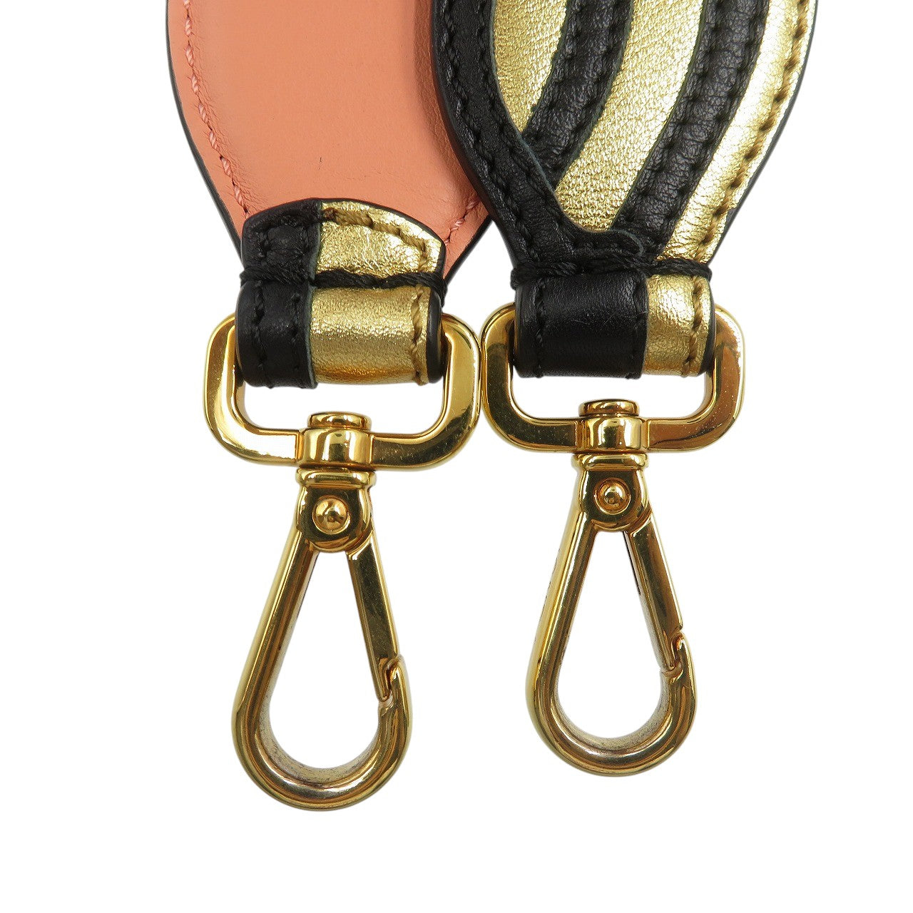 FENDI Shoulder strap leather gold Strap you