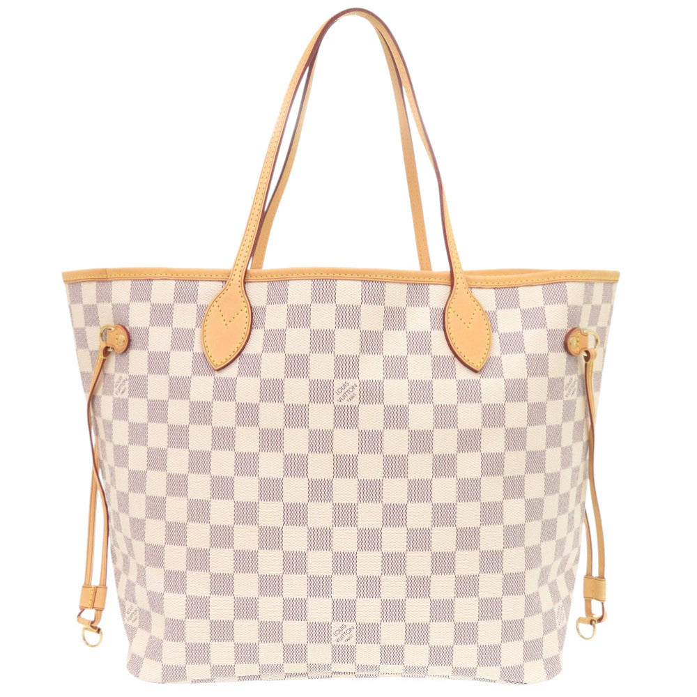 Luxury Women's Tote Bag | LOUIS VUITTON Tote Bag Damier Azur Canvas white Damier Azur Neverfull MM