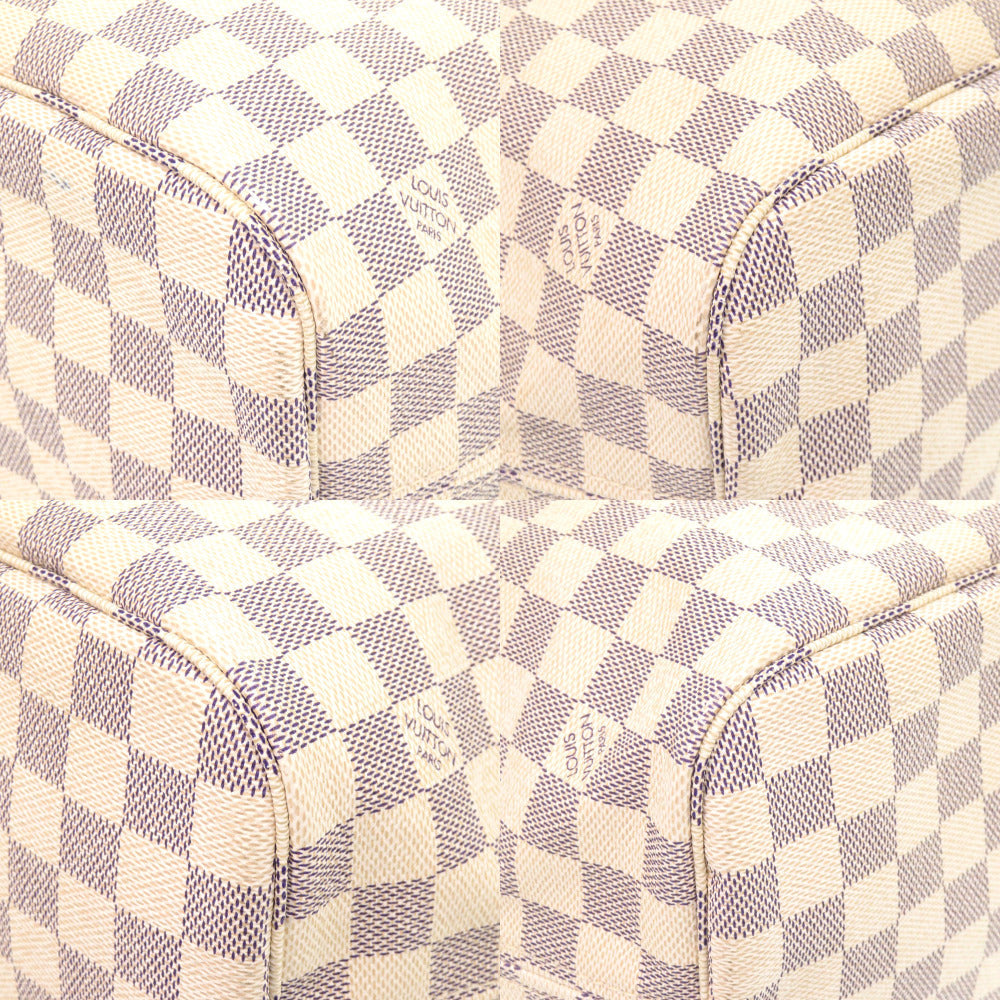 Luxury Women's Tote Bag | LOUIS VUITTON Tote Bag Damier Azur Canvas white Damier Azur Neverfull MM