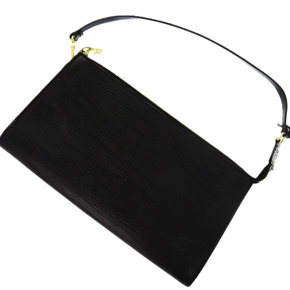 LOUIS VUITTON Pouch Epi Leather Noir Epi Pochette Accessoires