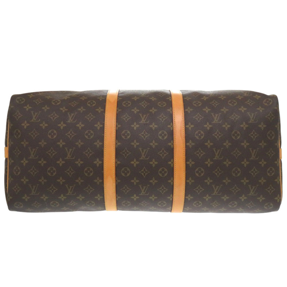 LOUIS VUITTON Boston Duffel bag Monogram canvas Brown Monogram Keepall bandouliere60