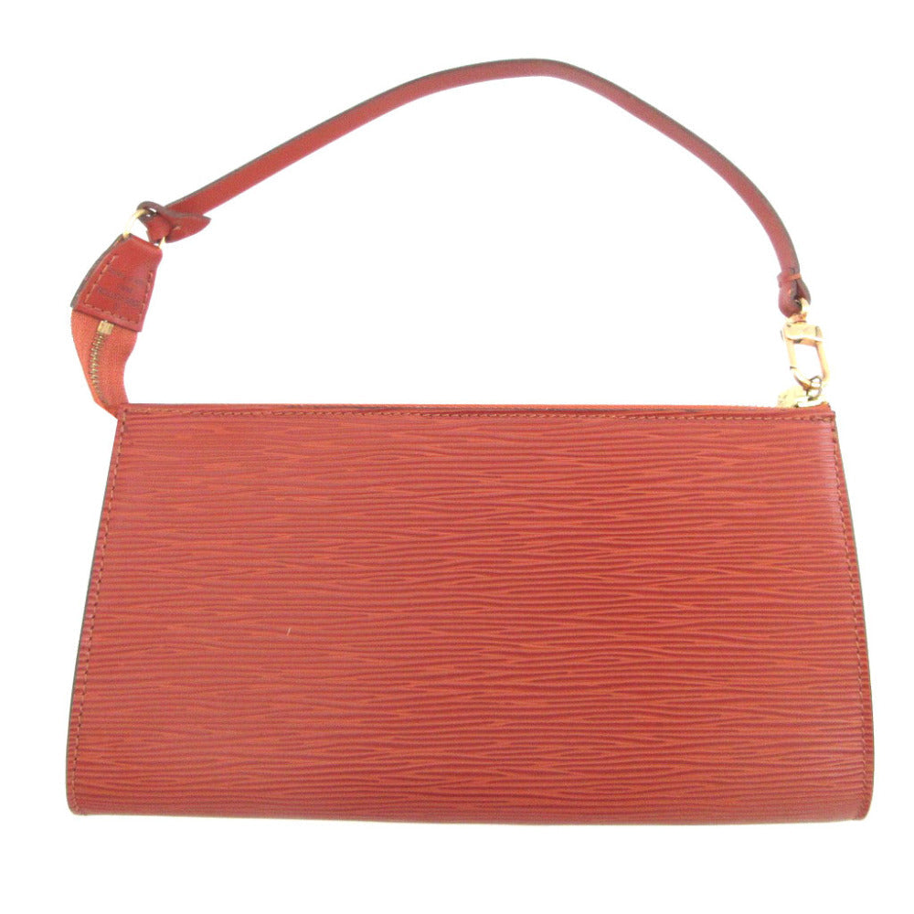 LOUIS VUITTON Pouch Epi Leather Brown Epi Pochette Accessoar