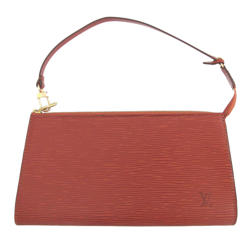 LOUIS VUITTON Pouch Epi Leather Brown Epi Pochette Accessoar