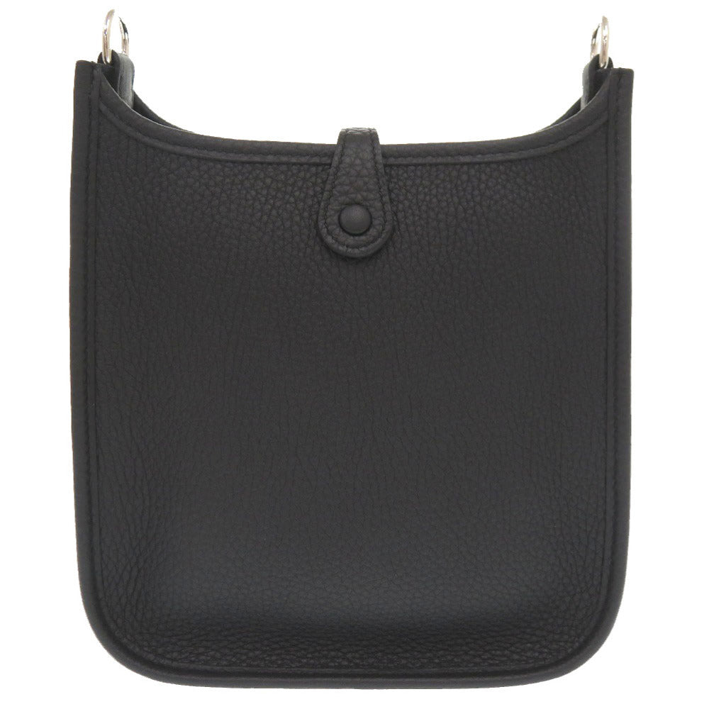 HERMES Shoulder Bag Taurillon Clemence black Evelyn TPM Amazone