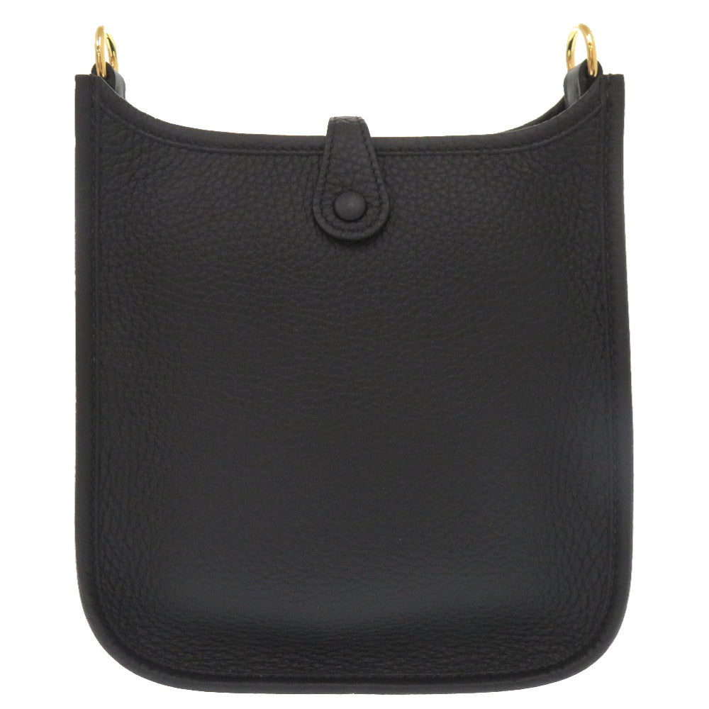 HERMES Shoulder Bag Taurillon Clemence black Evelyn TPM Amazone