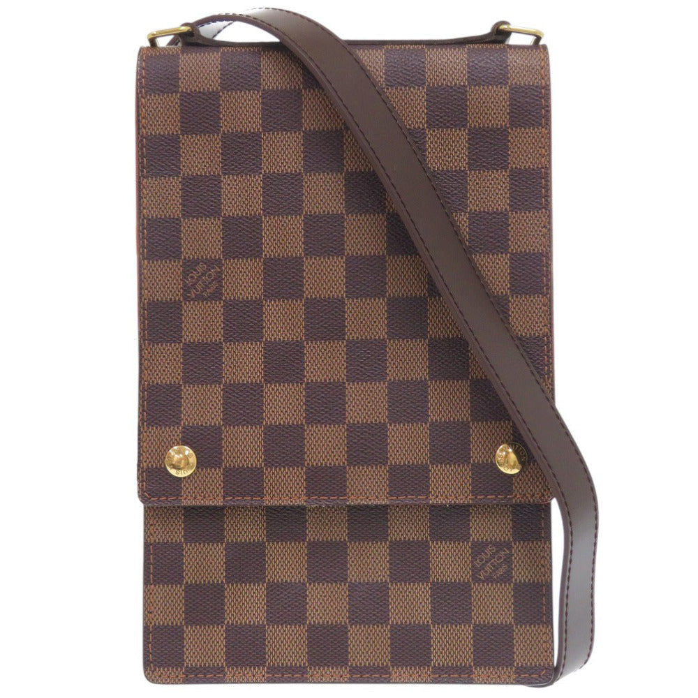 LOUIS VUITTON Shoulder Bag Damier canvas Brown Damier Portello