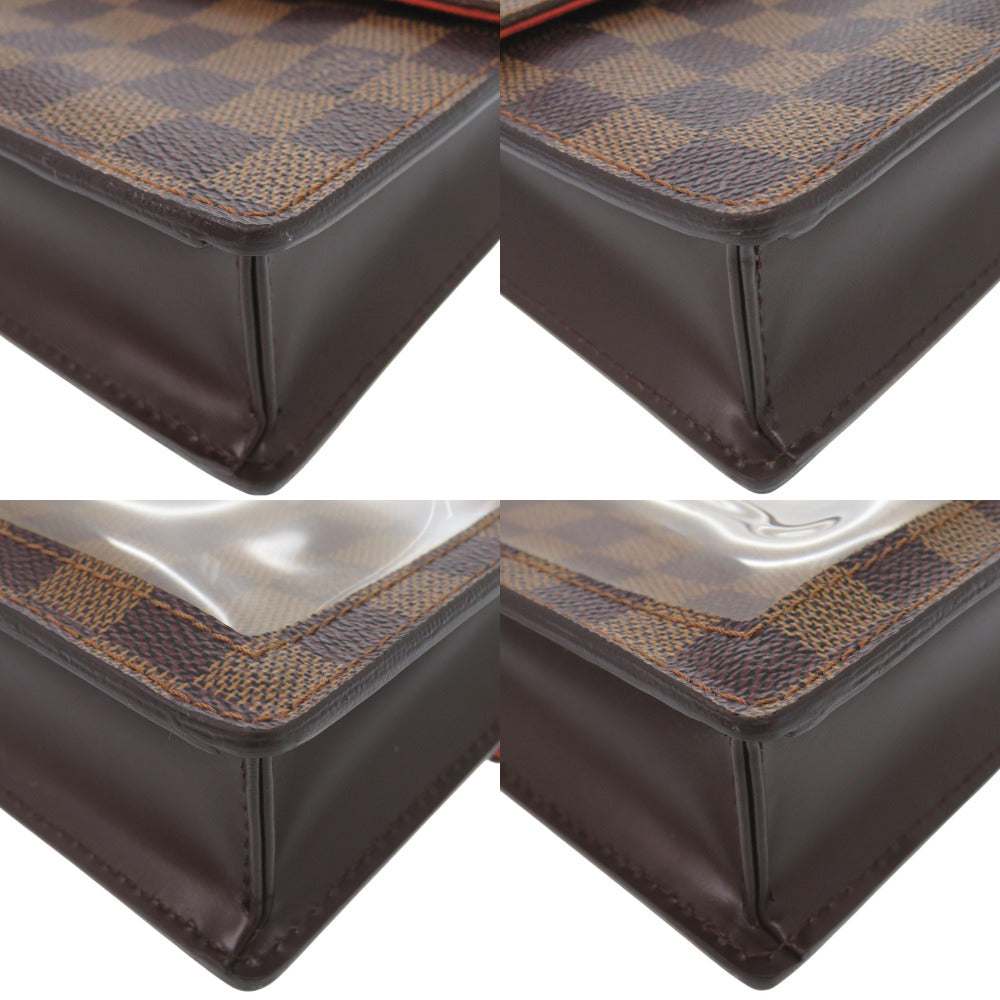 LOUIS VUITTON Shoulder Bag Damier canvas Brown Damier Portello